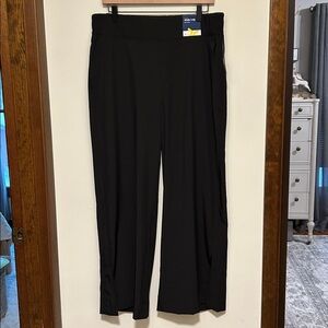 NWT Old Navy  Women's Straight oversized wide leg stretch Pants - black petite L